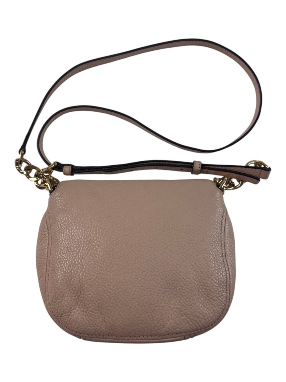 MICHAEL KORS Blush Pink Pebbled Leather Bedford Crossbody Bag Purse - Picture 3 of 11